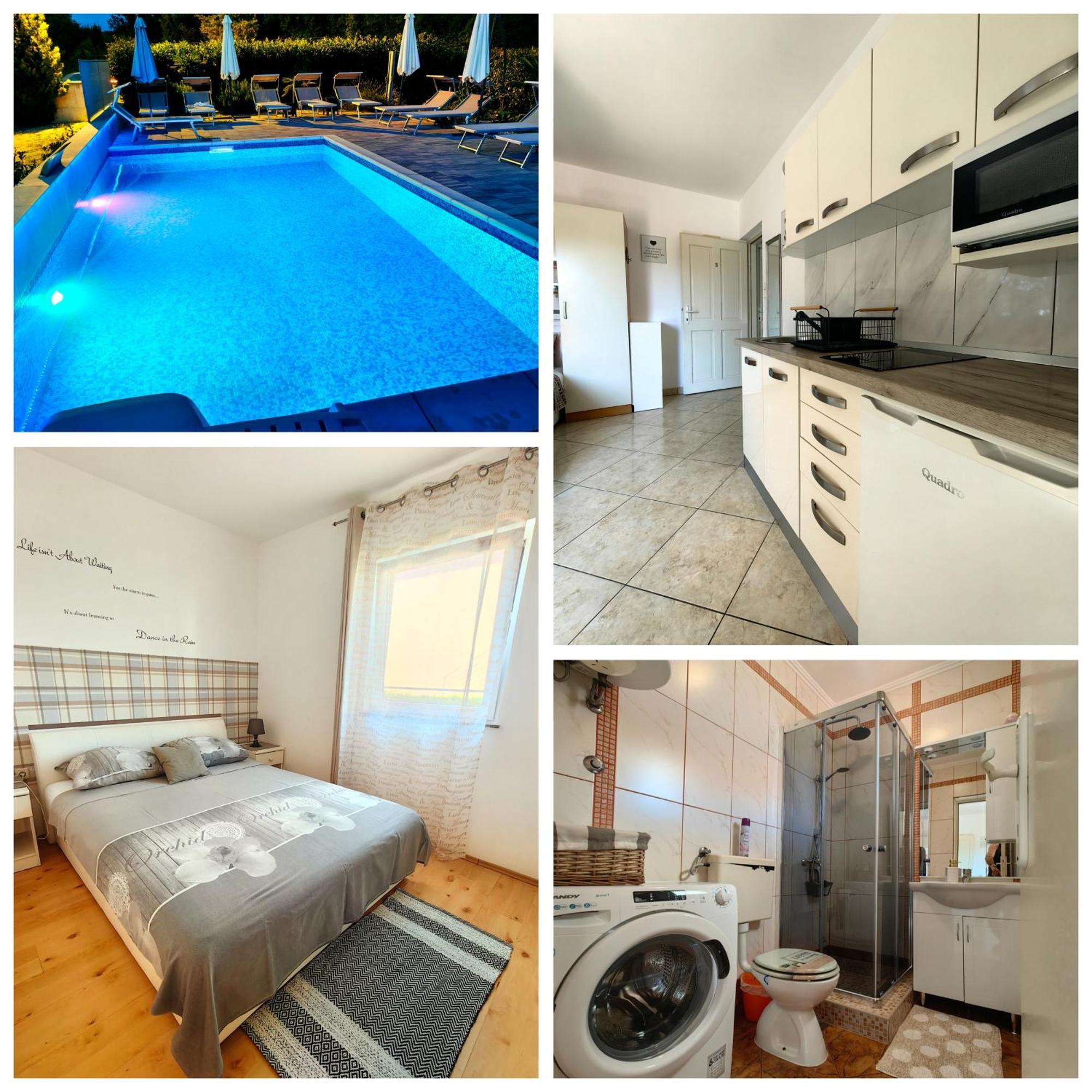 Apartments Lea With Pool Малинска Экстерьер фото